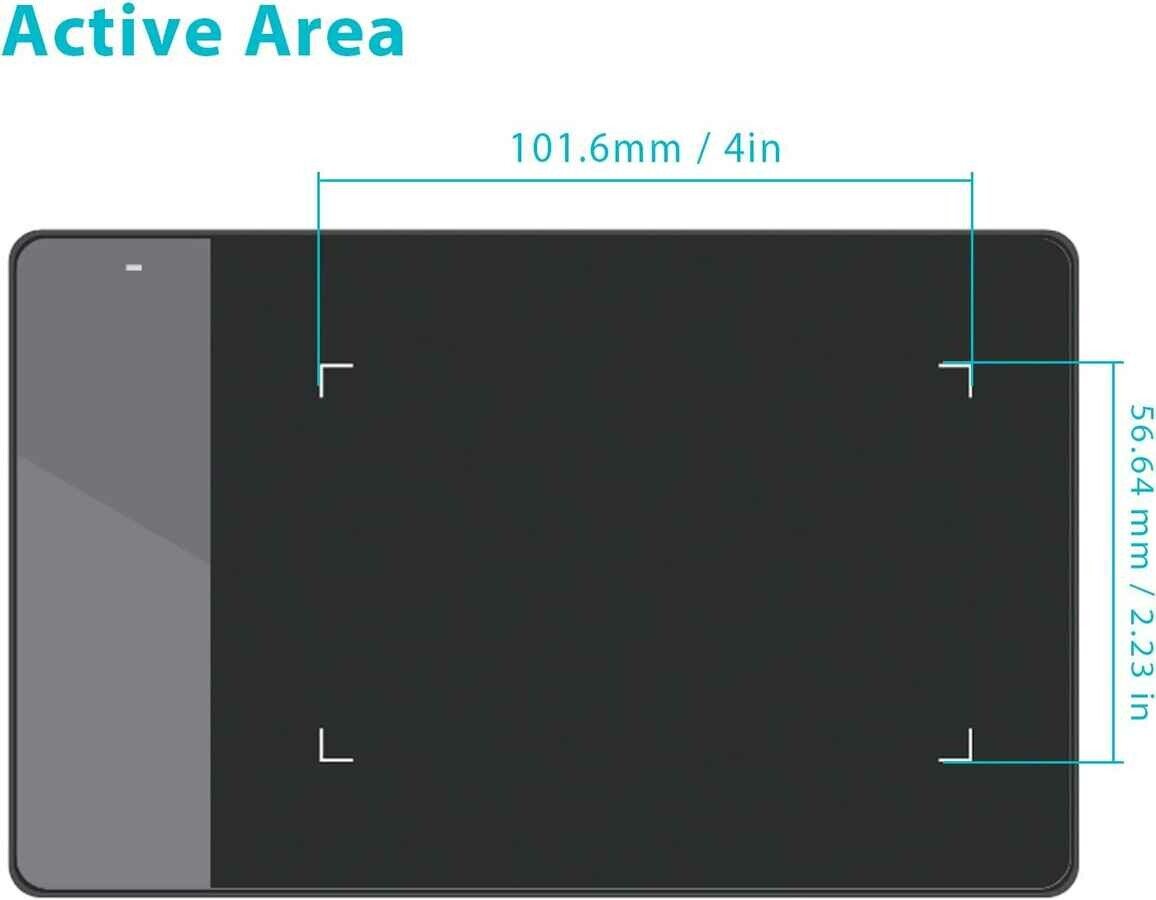 Elektroniczny blok rysunkowy tablet graficzny Huion OSU 4x2,23