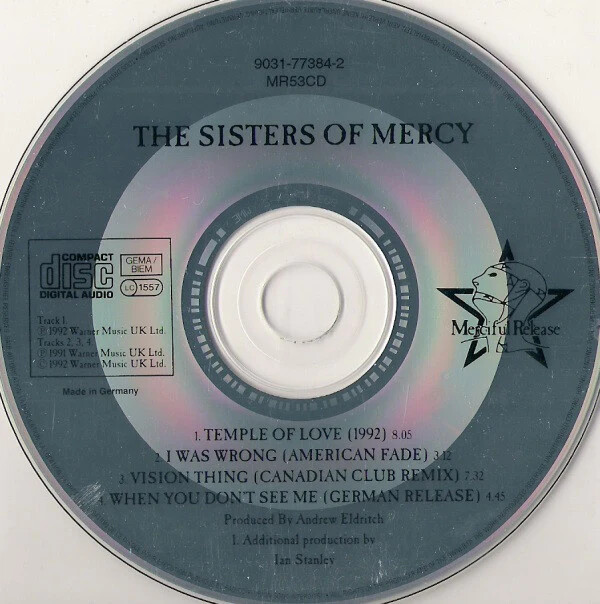Płyta kompaktowa The Sisters of Mercy CD Temple of Love