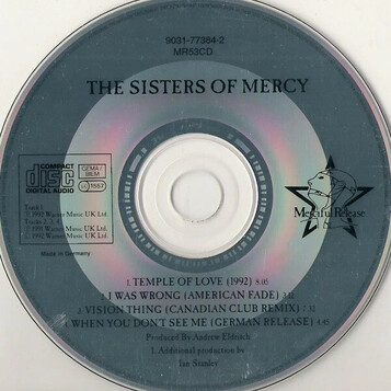Płyta kompaktowa The Sisters of Mercy CD Temple of Love