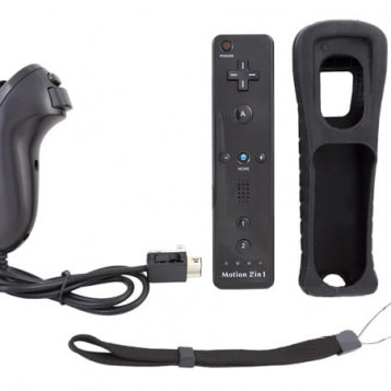 Kontroler do Nintendo WII MOTION 2in1 czarny
