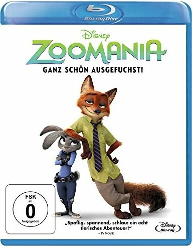 Płyta kompakotwa Zoomania Ganz schön ausgefuchst! Diseny BLU RAY