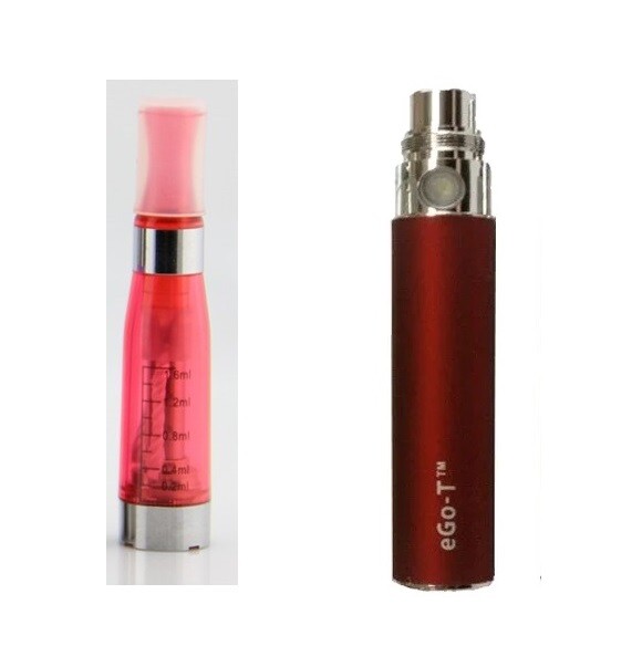 Zestaw startowy eGo CE4 + eGo-T 650mAh + ładowarka czerwony
