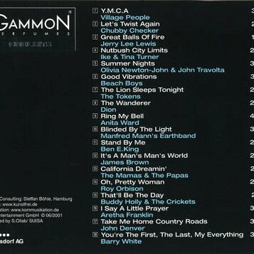 Płyta kompaktowa muzyka Gammon Perfumes Cool Hits CD