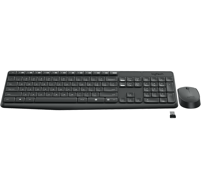 Zestaw bezprzewodowej klawiatury i myszki Logitech MK235