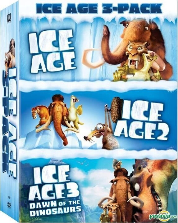 Płyta kompaktowa film Epoka lodowcowa 1/2/3 DVD