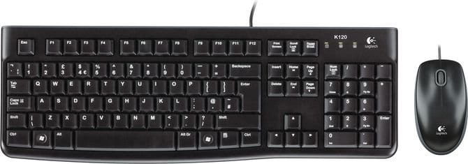 Zestaw bezprzewodowej klawiatury i myszki Logitech MK120 AZERTY