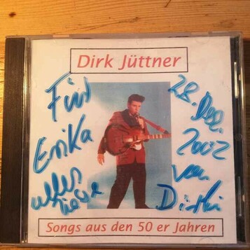 Płyta kompaktowa muzyka Dirk Jüttner Songs aus den 50 er Jahren CD autograf