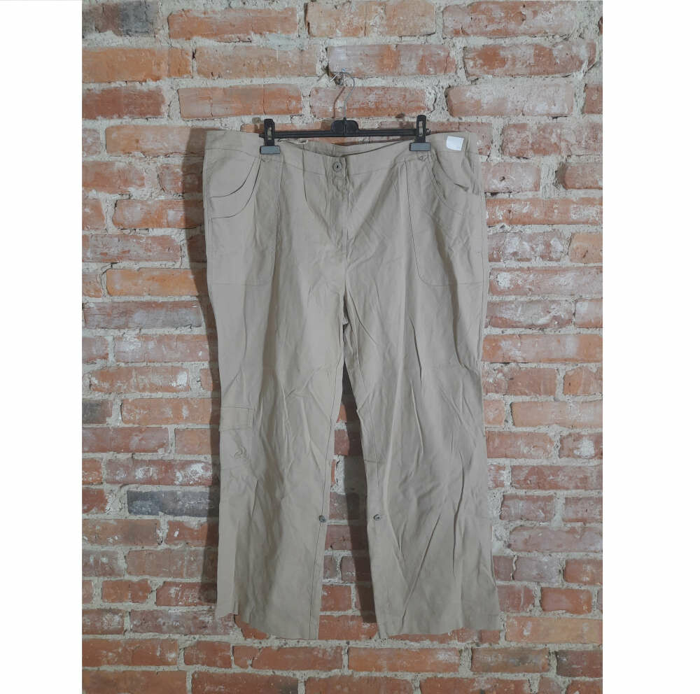 Spodnie damskie z kieszonkami Plus Size