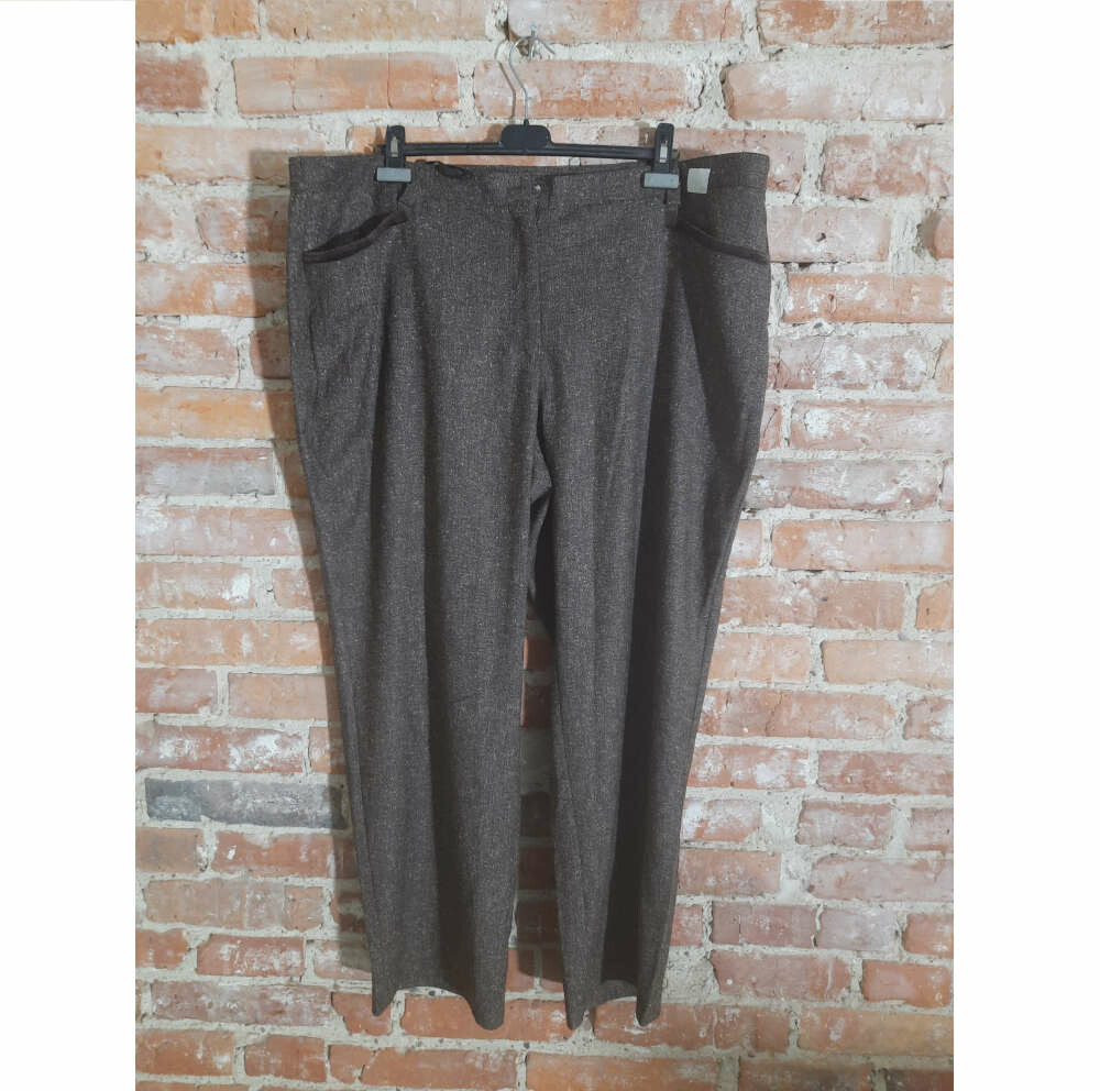 Eleganckie damskie spodnie garniturowe Meine Größe Plus Size