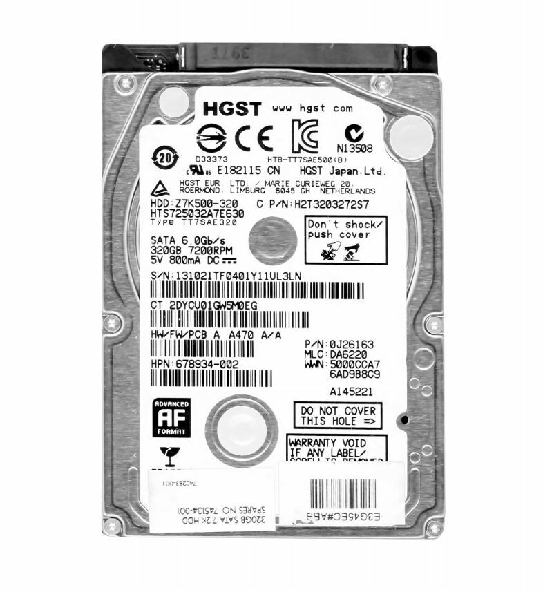 Dysk wewnętrzny HDD HGST Travelstar Z7K500 320GB 2,5" SATA III