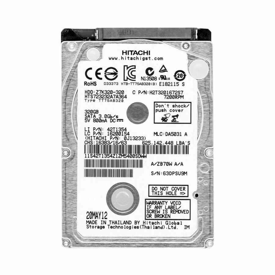Dysk wewnętrzny HDD Hitachi 320GB 2,5" SATA II