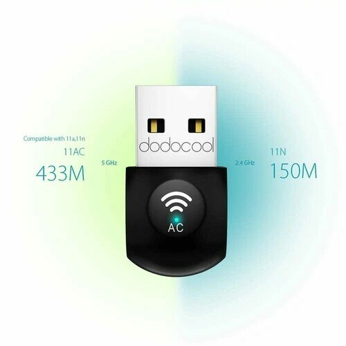 Karta Sieciowa 5GHz 2.4GHz 150Mbps AC600 WLAN USB Dodocool DC23 - Twoje Nowe Narzędzie do Szybkiego i Stabilnego Internetu