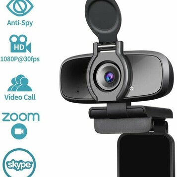 Kamera internetowa Webcam Dericam W2 Pro 1080P FHD USB – Doskonała Jakość Rozmów Wideo