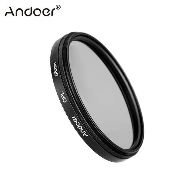 Filtr polaryzacyjny ochronny UV Andoer 58mm CPL Canon Nikon