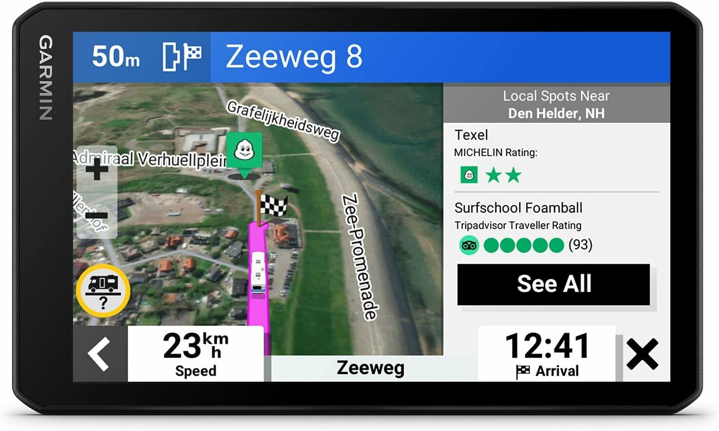 Nawigacja GPS Garmin CamperCam 795 (stan nowy)