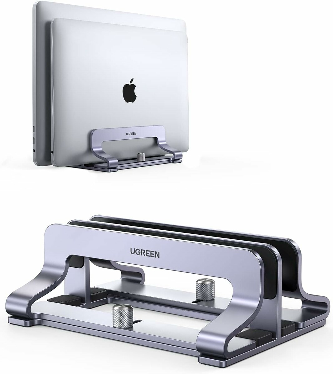 Pionowy stojak aluminiowy na 2 laptopy UGREEN (stan nowy)