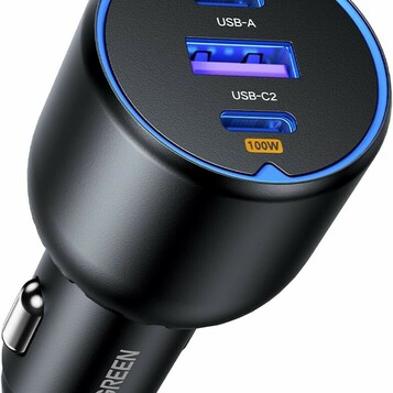 UGREEN CD293 – ładowarka samochodowa 130W, 3 porty USB-C/USB-A