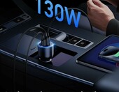 UGREEN CD293 – ładowarka samochodowa 130W, 3 porty USB-C/USB-A – zdjęcie 3