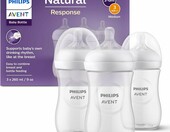Philips Avent Natural Response SCY903/03 – 3 butelki 260 ml, białe – zdjęcie 1
