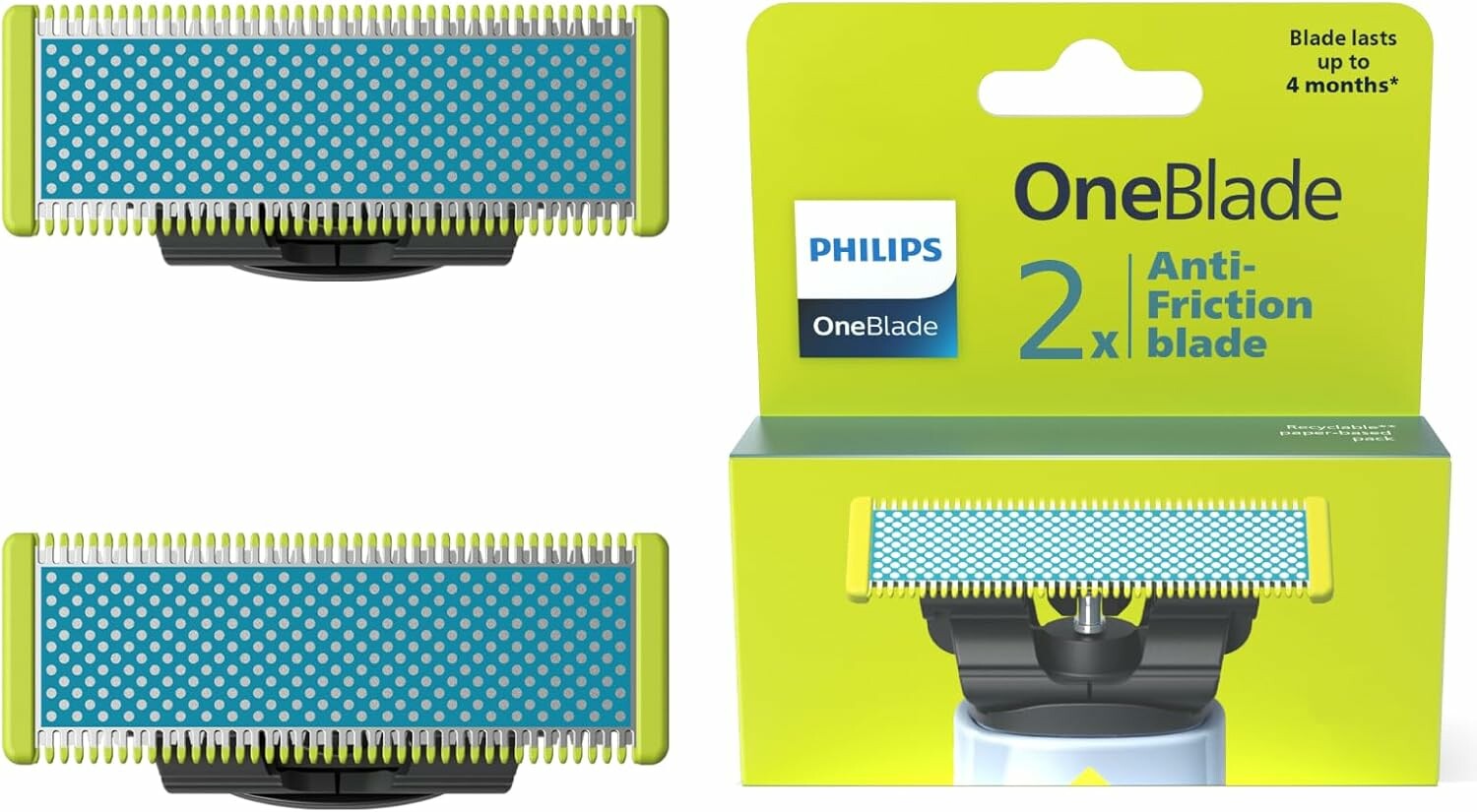 Philips OneBlade QP225/50 – ostrza do wrażliwej skóry, 2 szt.