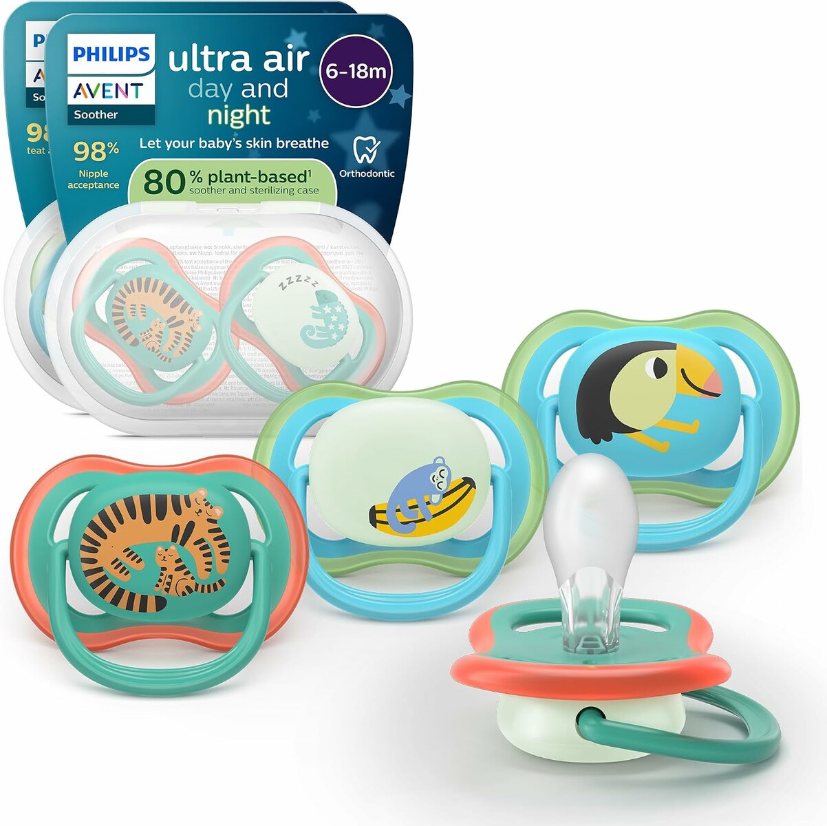 Smoczki Day & Night Philips Avent Ultra (stan nowy)