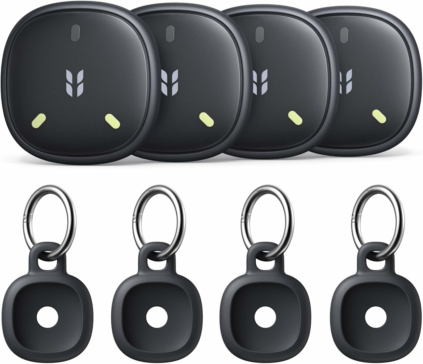 UGREEN FineTrack Mini 2 – lokalizator Apple Find My, 4 szt., świecąca obudowa