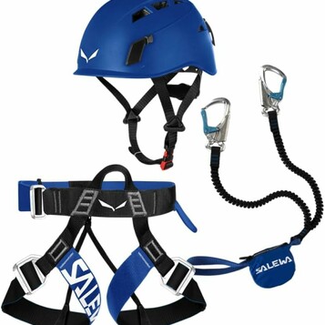 Komplet uprząż i lonża Salewa Premium Attac (stan nowy)