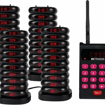 Retekess TD161 - system przywoławczy z 40 pagerami, zasięg 500 m
