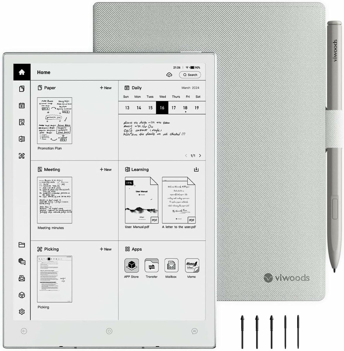 Elektroniczny Viwoods AiPaper Mini 128 GB (stan nowy)