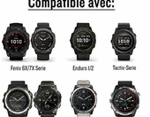 Garmin Pasek QuickFit 26 mm – nylonowa opaska do zegarka, fioletowo-czerwona – zdjęcie 3