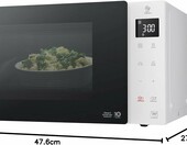 Kuchenka mikrofalowa wolnostojąca LG MS23NECBW – stan: nowy – zdjęcie 5