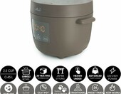 Ryżowar z ceramiczną misą Yum Asia Tsuki Mini – stan: nowy – zdjęcie 3