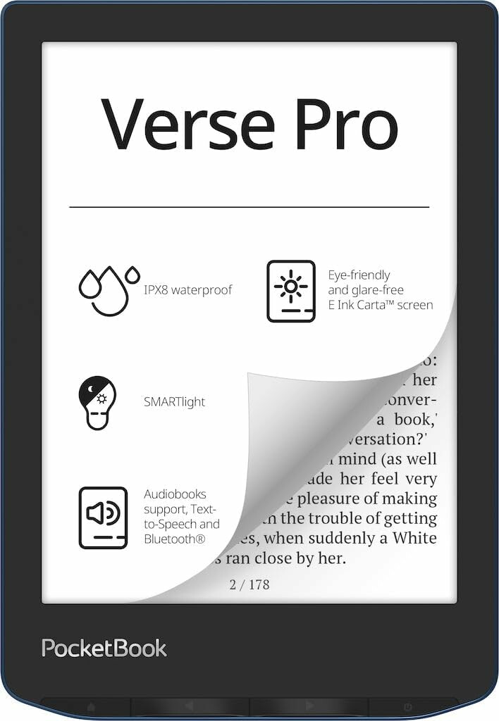Czytnik e-booków 6 PocketBook Verse Pro 16GB (stan nowy)