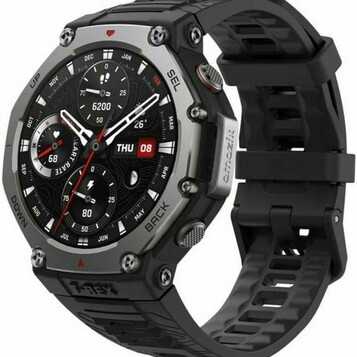Amazfit T-Rex 3 48mm – smartwatch outdoor AMOLED, stal 316L, NFC, czarny