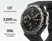 Amazfit T-Rex 3 48mm – smartwatch outdoor AMOLED, stal 316L, NFC, czarny – zdjęcie 3