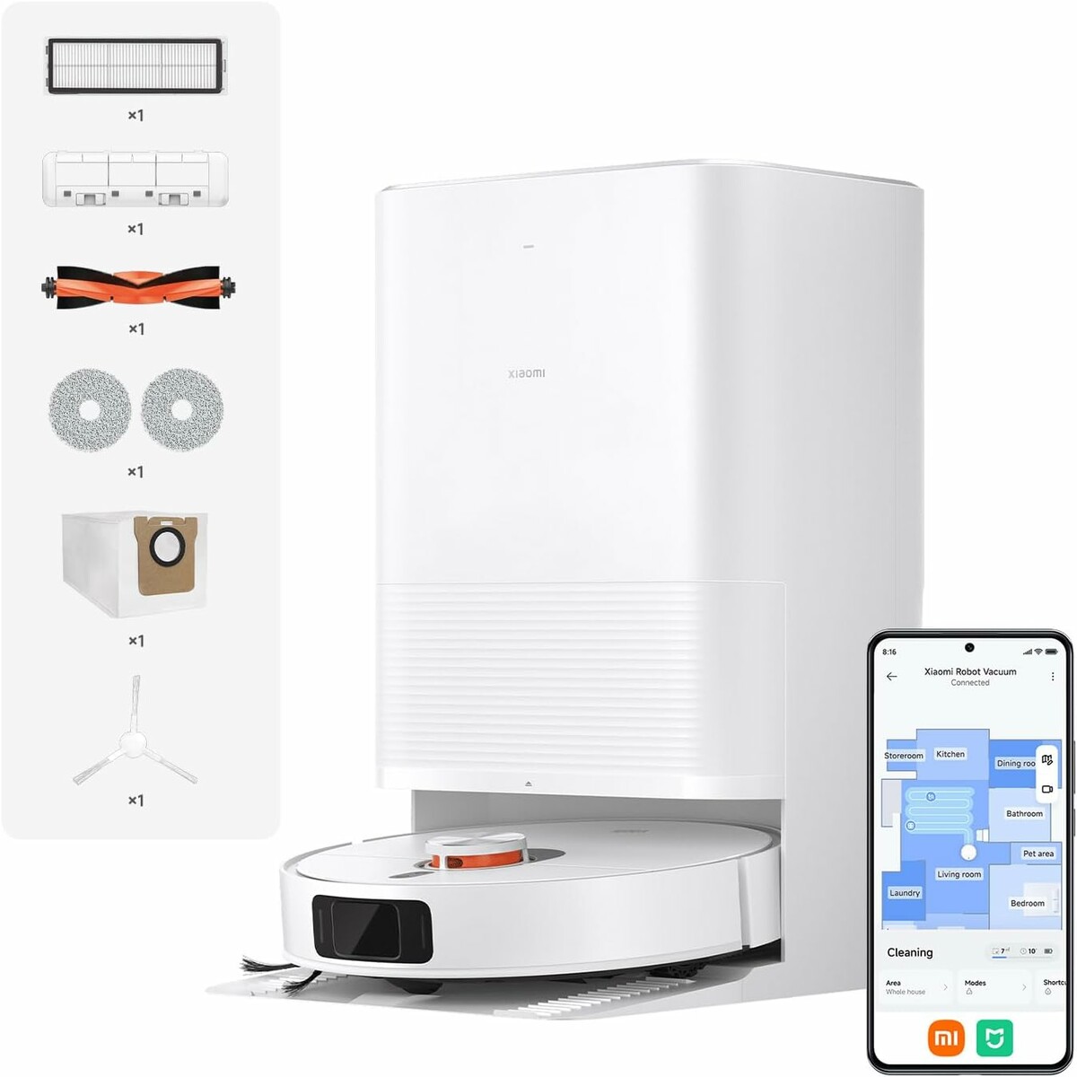 Robot sprzątający Xiaomi Robot Vacuum X20 Pro (stan nowy)