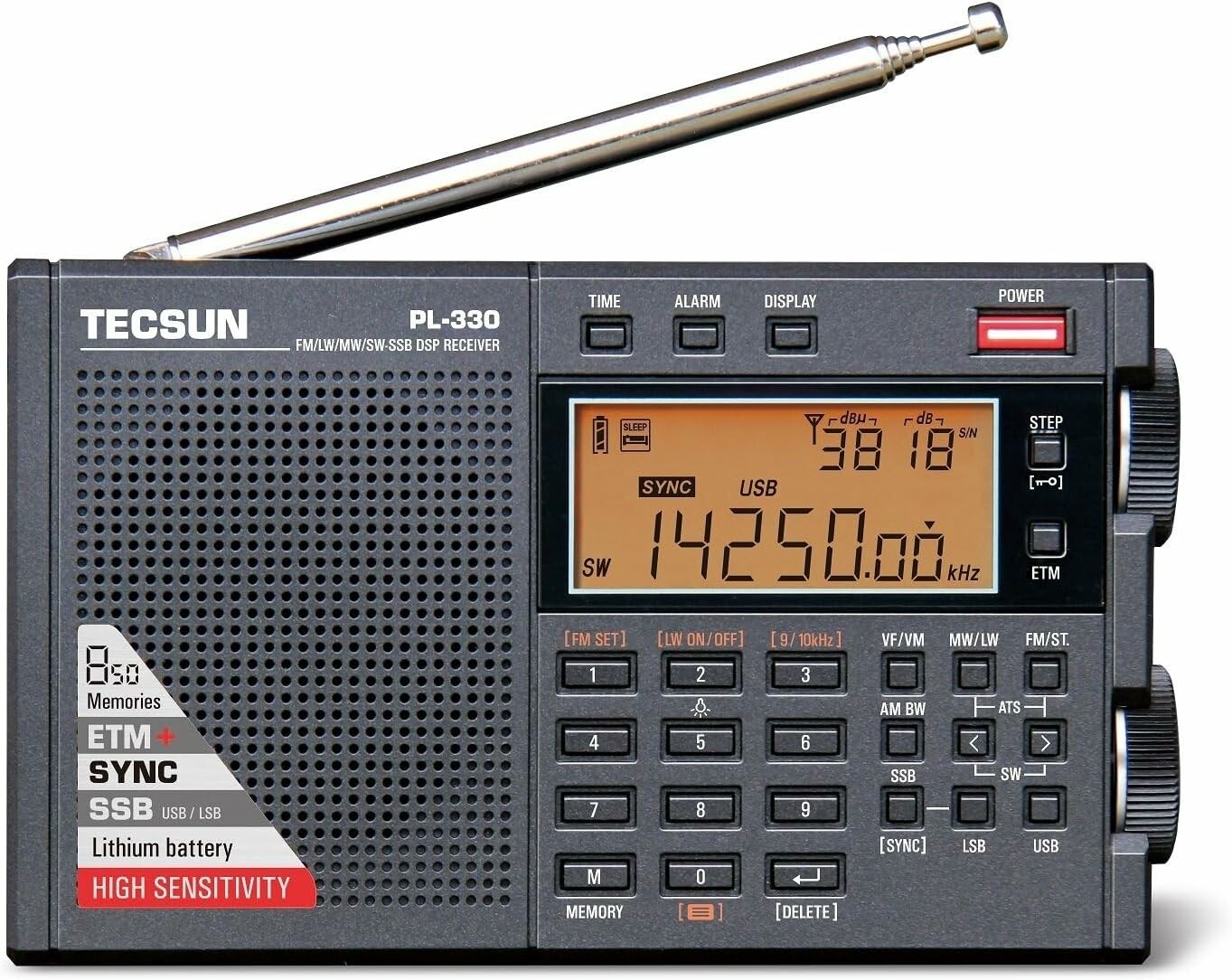 Mobilny odbiornik radiowy DSP Tecsun PL-330 (stan nowy)