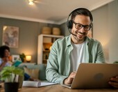 Yealink WH68 – bezprzewodowy zestaw słuchawkowy DECT i Bluetooth, ANC – zdjęcie 2