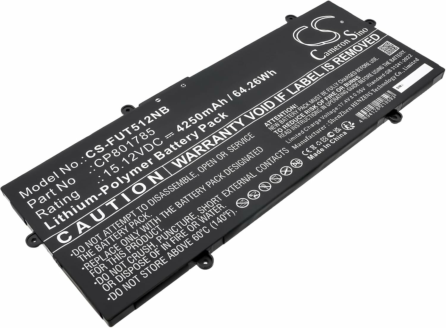 Bateria zapasowa do notebooków Techtek 4250mAh (stan nowy)