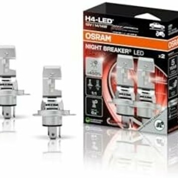 OSRAM Night Breaker LED Speed H4 450 – żarówki LED do reflektora, 6000K