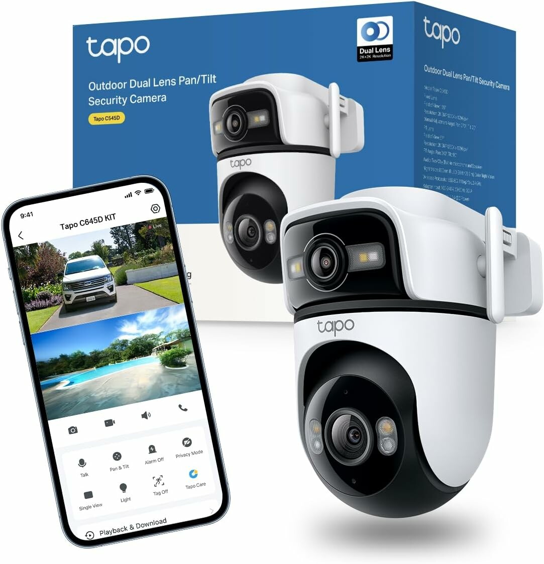 Zewnętrzna kamera WiFi 2K TP-Link Tapo C545D – stan: nowy