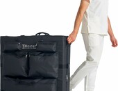 Master Massage torba transportowa na kółkach do leżanki do masażu, czarna – zdjęcie 1