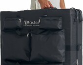 Master Massage torba transportowa na kółkach do leżanki do masażu, czarna – zdjęcie 2
