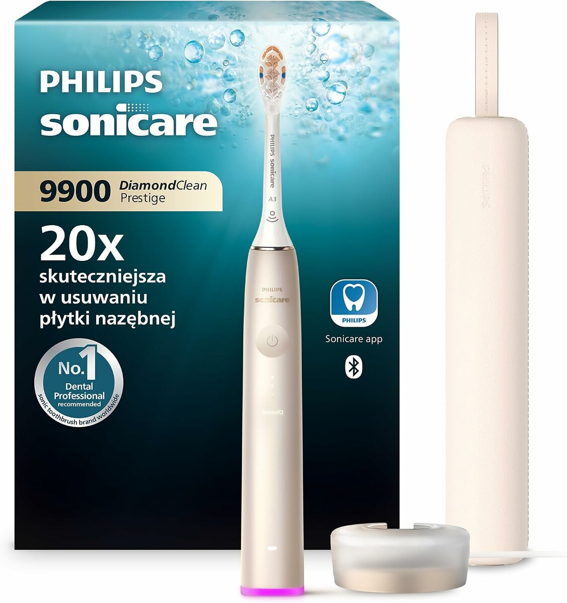 Szczoteczka soniczna z etui Philips Sonicare (stan nowy)