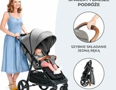 Wózek spacerowy Kinderkraft Grande Plus (stan nowy) – zdjęcie 4