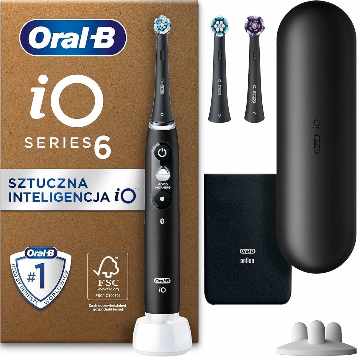 Elektryczna szczoteczka do zębów z etui Oral-B (stan nowy)