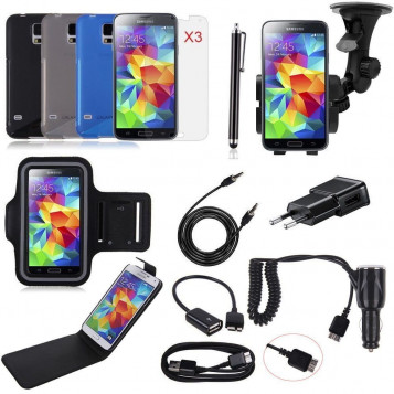Zestaw akcesoriów do Samsunga S3/4/5 uchwyty kable