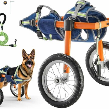 VEVOR Wózek inwalidzki dla psa na tylne nogi, regulowany, do 40 kg