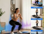 Bieżnia składana z nachyleniem 15% LONTEK, stan: nowy – zdjęcie 2
