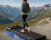 Bieżnia składana z nachyleniem 15% LONTEK, stan: nowy – zdjęcie 4